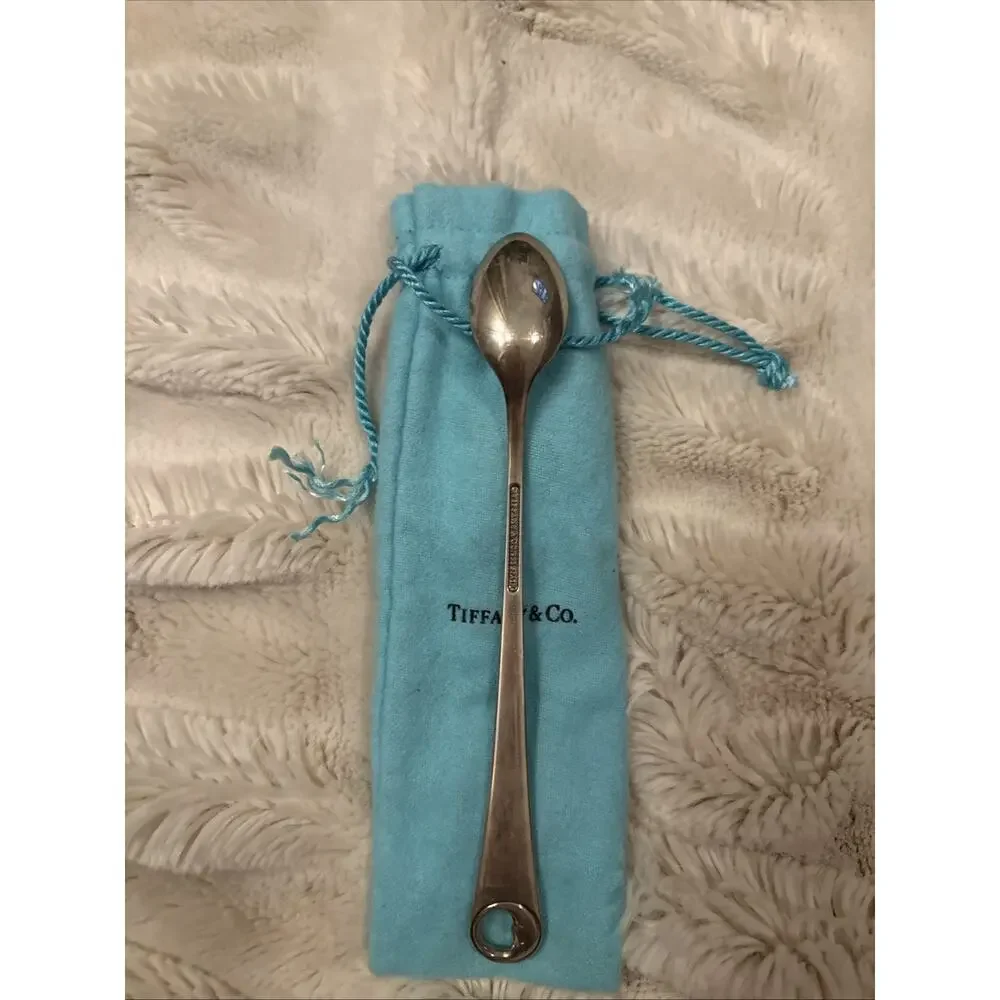 Tiffany & Co. 925 Sterling Silver Moon Stars Baby Spoon